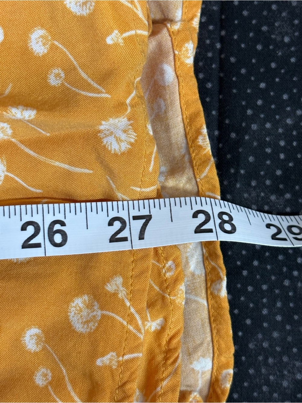 torrid Mustard Yellow Button-Front Floral A-Line Skirt - Picture 8 of 8